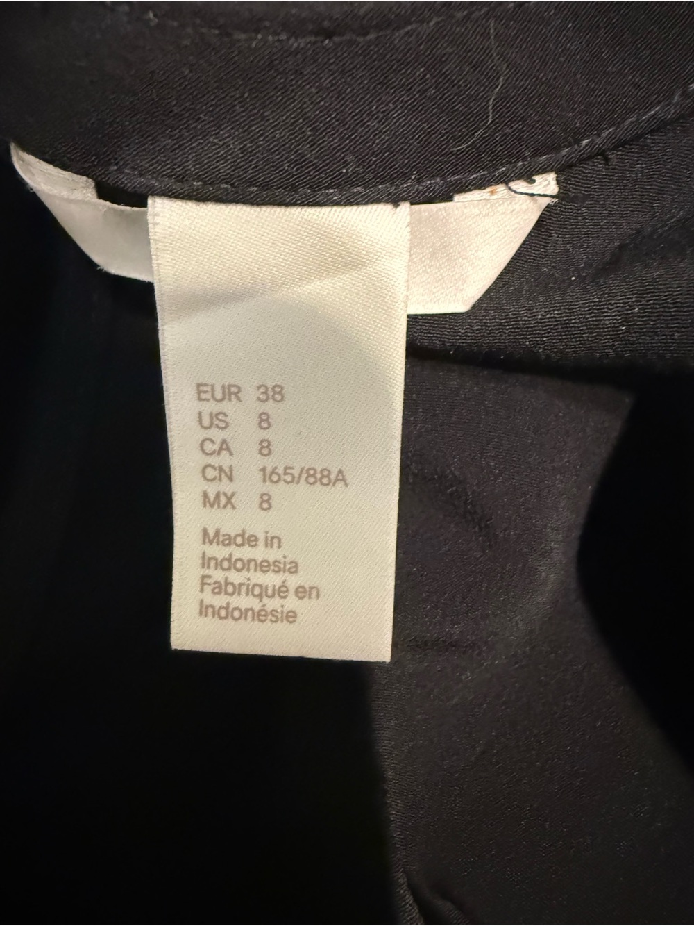 H&M Black Ruffle V-Back Sweatshirt - Picture 2 of 2